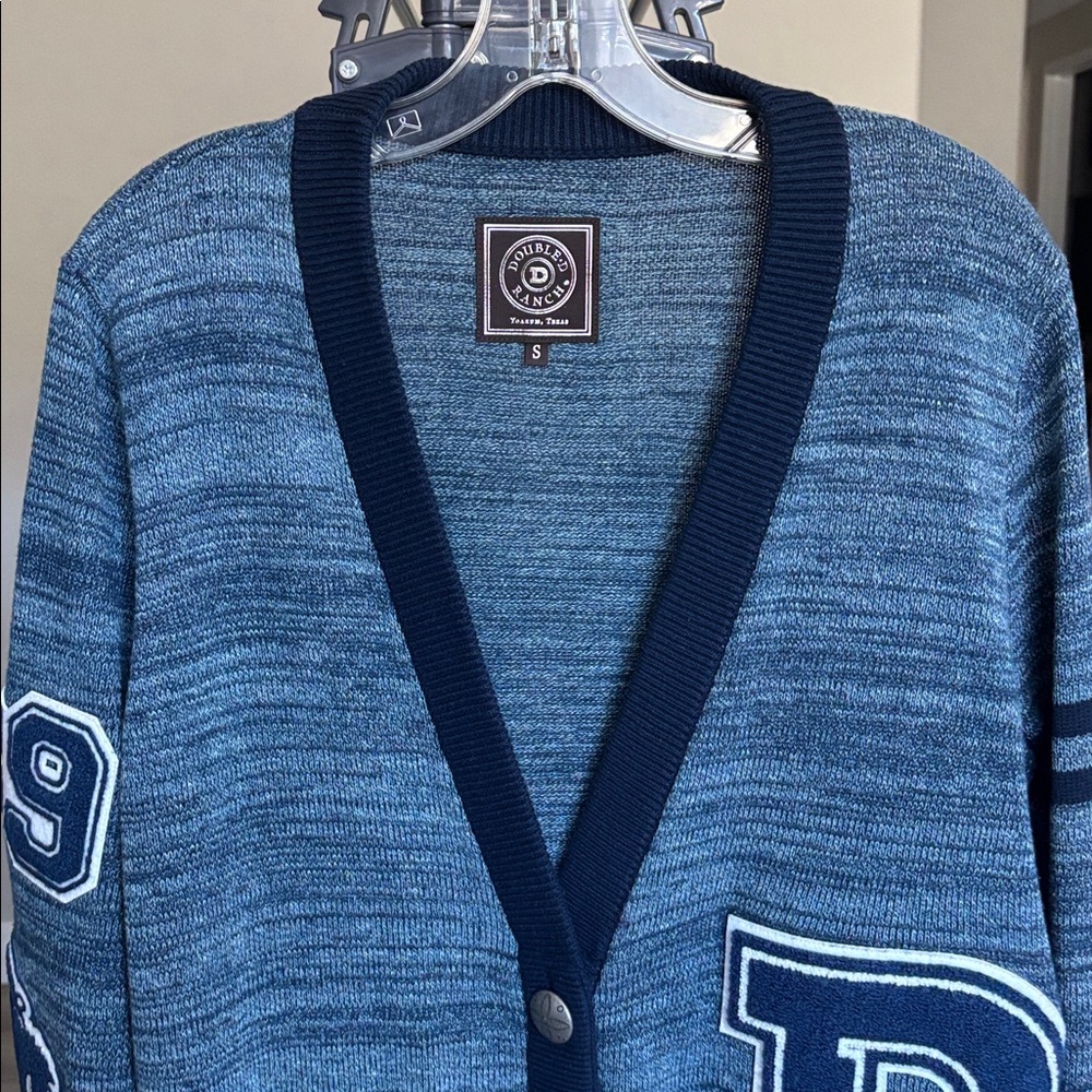 Double D Ranch A-TEAM Sweater with Letter and Number Patches (NWOT) - Picture 7 of 13